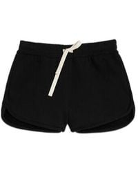 Jil Sander - Logo Embroidered Drawstring Shorts - Lyst