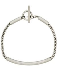 Saint Laurent - Tube Chain Bracelet - Lyst
