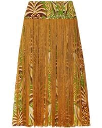 FARM Rio - Fringe Skirt - Lyst