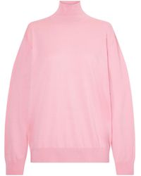 Tibi - Cotton Turtleneck Sweater - Lyst