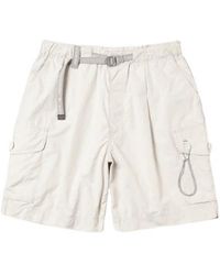 and wander - Light Cargo Belted Shorts - Lyst