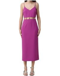 Patrizia Pepe - Cut-Out Midi Dress - Lyst