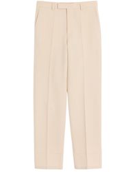 Valentino - Pleat Detailed Straight Leg Trousers - Lyst