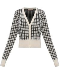 Marni - Plaid Pattern Knitted Cardigan - Lyst