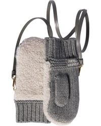 Miu Miu - Wool, Cashmere And Shearling Mittens - Lyst