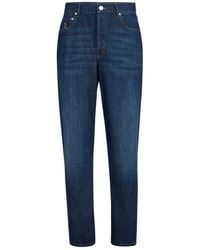 Brunello Cucinelli - Old Denim Iconic Fit Jeans - Lyst