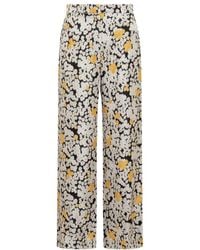 Lanvin - Silk Gamba Pants - Lyst