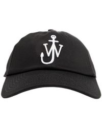 JW Anderson - Jw Anderson Curved Peak Logo Embroidered Baseball Cap - Lyst