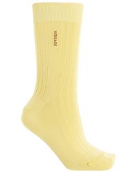 Versace - Ribbed Logo Socks - Lyst