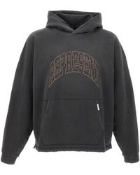 Represent - Studded Logo Hooded Sweater - Lyst