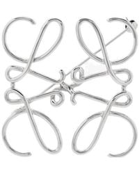 Loewe - Anagram Logo Brooch - Lyst