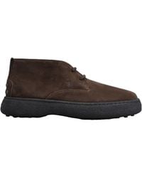 Tod's - W. G. Heritage Lace-Up Desert Boots - Lyst