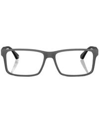 Emporio Armani - Rectangular Frame Glasses - Lyst
