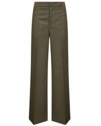Etro - Pressed-Crease Palazzo Trousers - Lyst