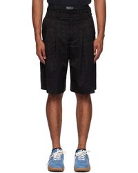 Marine Serre - Moon Diamond Jacquard Tailoring Shorts - Lyst