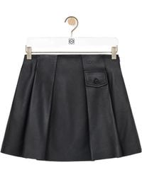 Loewe - Pocket Pleated Mini Skirt - Lyst