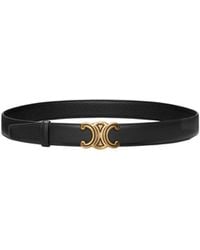 Celine - Triomphe Helium Buckle Reversible Strap 30Mm - Lyst
