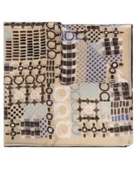 Ferragamo - Ferragamo Gancini Printed Scarf - Lyst