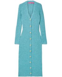 The Elder Statesman - Ribbed Midi Dress - Lyst
