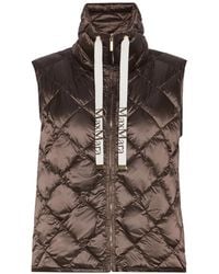 Max Mara - Diamond-Patterned Water-Repellent Canvas Padded Gilet - Lyst