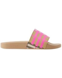 Burberry - Vintage Check-Print Slides - Lyst