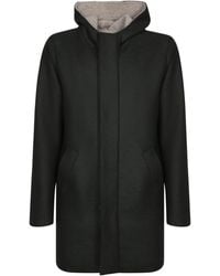 Harris Wharf London - Bouclé Wool Parka Coat - Lyst