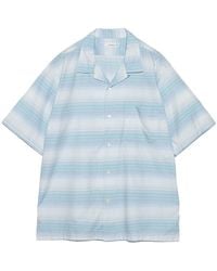 Nanamica - Open Collar Pique Short-Sleeve Shirt - Lyst