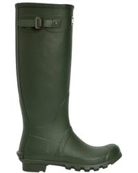 Barbour - Logo Patch Round Toe Boots - Lyst