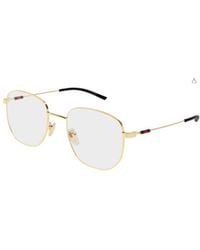 Gucci - Eyewear Panthos Frame Glasses - Lyst