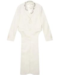 Simone Rocha - Collared Wool Blend Coat - Lyst