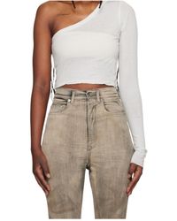 Rick Owens - Ziggy One-Shoulder T-Shirt - Lyst