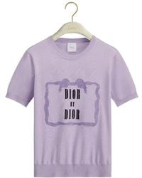 Dior - Book Cover Short-Sleeved Sweater - Lyst