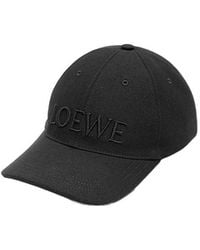 Loewe - Logo Embroidered Baseball Cap - Lyst