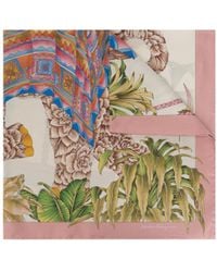 Ferragamo - Ferragamo Logo Printed Scarf - Lyst