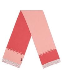 Gucci - Fringe Trim Scarf - Lyst