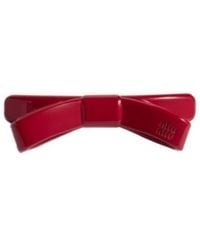 Miu Miu - Bow-Shaped Hair Clip - Lyst
