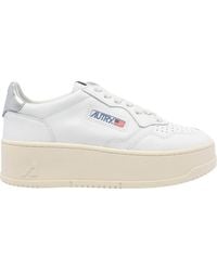 Autry - Medialist Platform Lace-Up Sneakers - Lyst