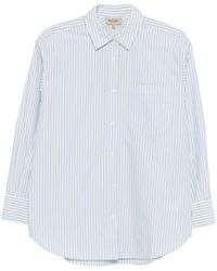 Woolrich - Striped Oversized Blouse - Lyst