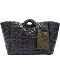 Ganni - Quilted Re-Tech Xxl Tote Bag - Lyst