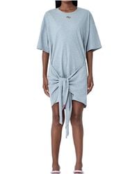 DIESEL - D-Eivor Tie Front T-Shirt Dress - Lyst