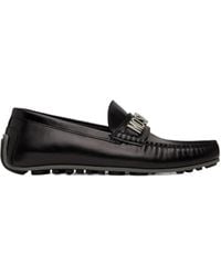 Moschino - Logo-Lettering Slip-On Loafers - Lyst