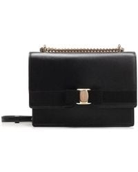 Ferragamo - Vara Bow Medium Shoulder Bag - Lyst