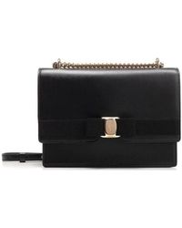 Ferragamo - Vara Bow Medium Shoulder Bag - Lyst