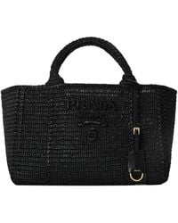 Prada - Simple And Elegant Woven Handbag - Lyst
