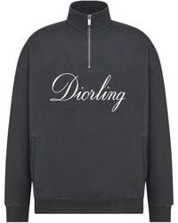 Dior - Diorling Sweatshirt With Zip On The Collar - Lyst