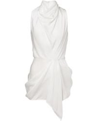 Givenchy - Draped Satin Top - Lyst