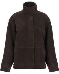 ROTATE BIRGER CHRISTENSEN - Oversized Suede Jackets - Lyst
