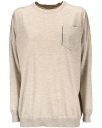 Brunello Cucinelli - Crewneck Knitted Jumper - Lyst