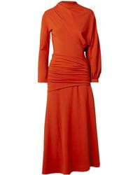 Johanna Ortiz - Gathered Stretch-Jersey Maxi Dress - Lyst