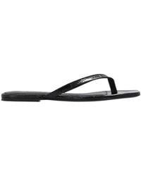 TOTEME - Square-Toe Flip-Flops - Lyst